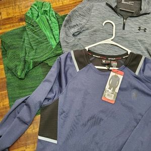 NWT Men's Long Sleeve Dri-Fit Underarmour and Spyder Active Insulated.